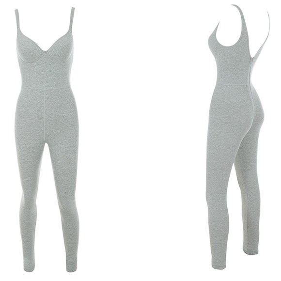 HOUSE OF CB 'Kalani' Grey Soft Loungewear Jumpsuit NWOT - Picture 5 of 5